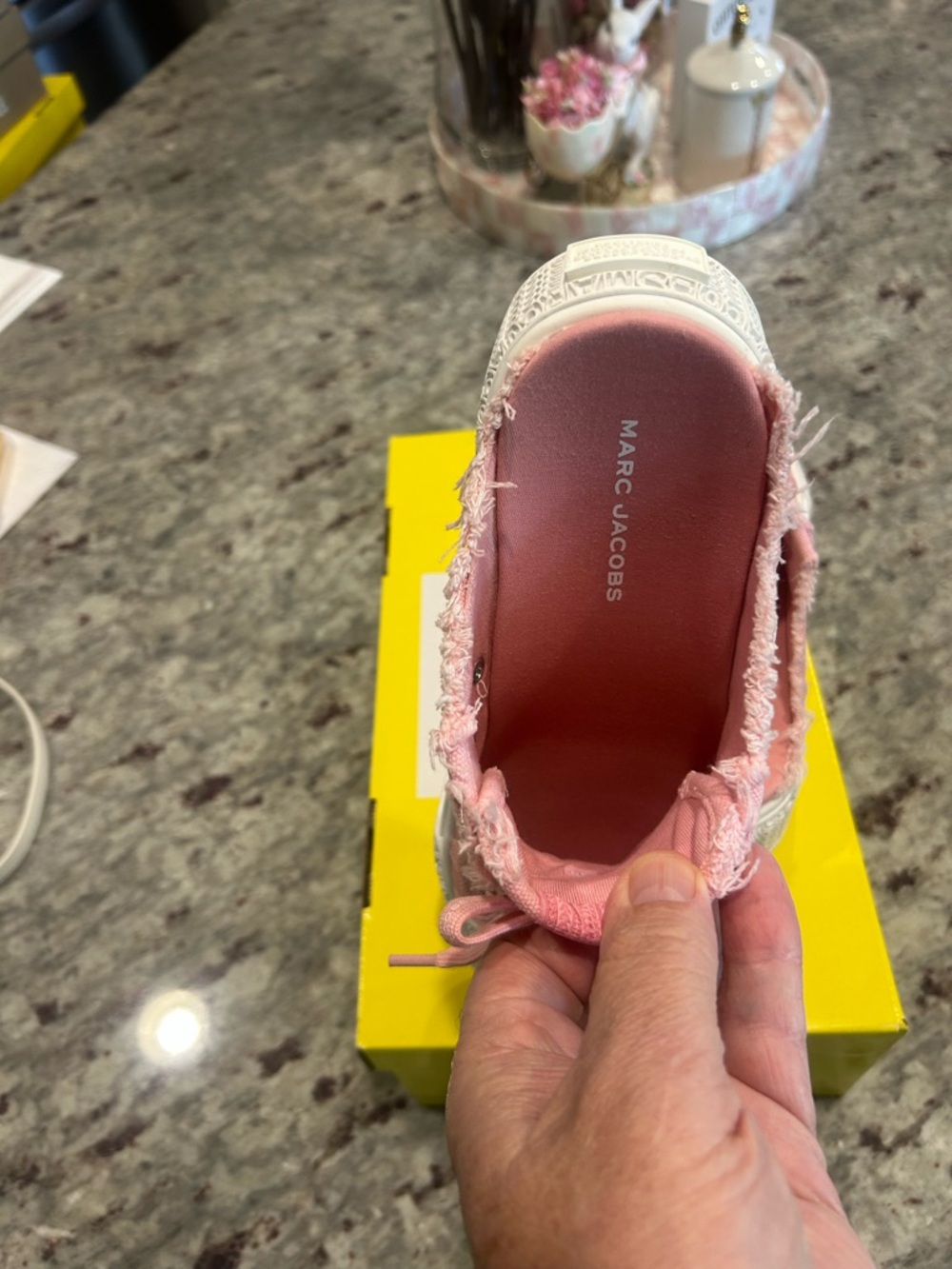 Marc Jacobs Pink Canvas Sneaker Mules - Picture 6 of 12